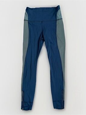 Athleta x Allyson Felix Leggings Blue/Gray Cropped Size XS Activewear Gym Train